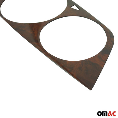 OMAC Genuine Wooden Walnut Instrument Gauge Panel Frame for Mercedes-Benz W123 4730215-W2