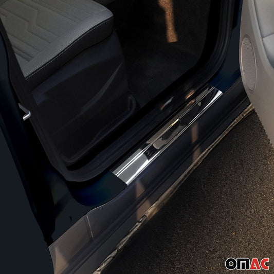 2014-2019 Ford Transit Connect Door Sill Scuff Plate Scratch Protector Stainless Steel