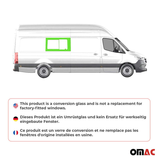 2010-2018 Mercedes Sprinter W906 Sliding Window Glass Right Sliding Door L3 L4