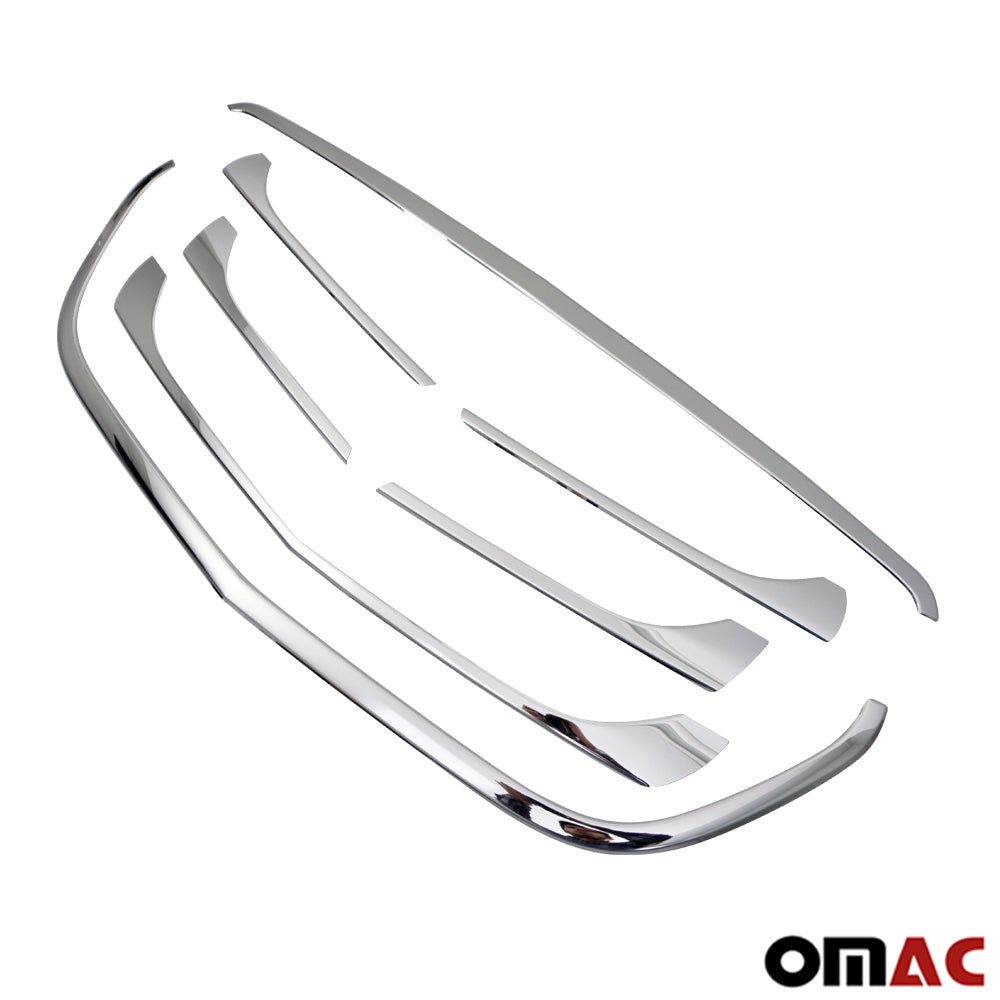 OMAC For Mercedes Metris 2016-2023 Chrome Front Grill Trim Kit With Outer Frame 7 Pcs 4733084