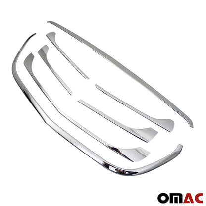 OMAC For Mercedes Metris 2016-2023 Chrome Front Grill Trim Kit With Outer Frame 7 Pcs 4733084