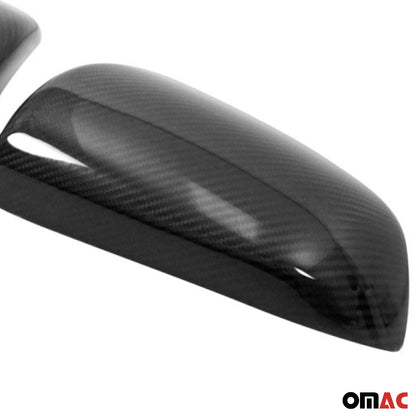 OMAC Side Mirror Cover Caps Fits Audi A3 2008-2016 Sportback Carbon Fiber Black 2 Pcs 1110111C
