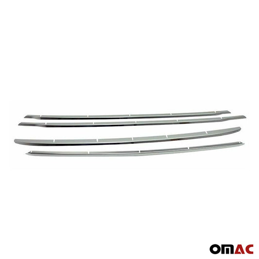 OMAC Front Bumper Trim Molding for Ford Transit Connect 2014-2019 Steel Silver 4 Pcs 2627082