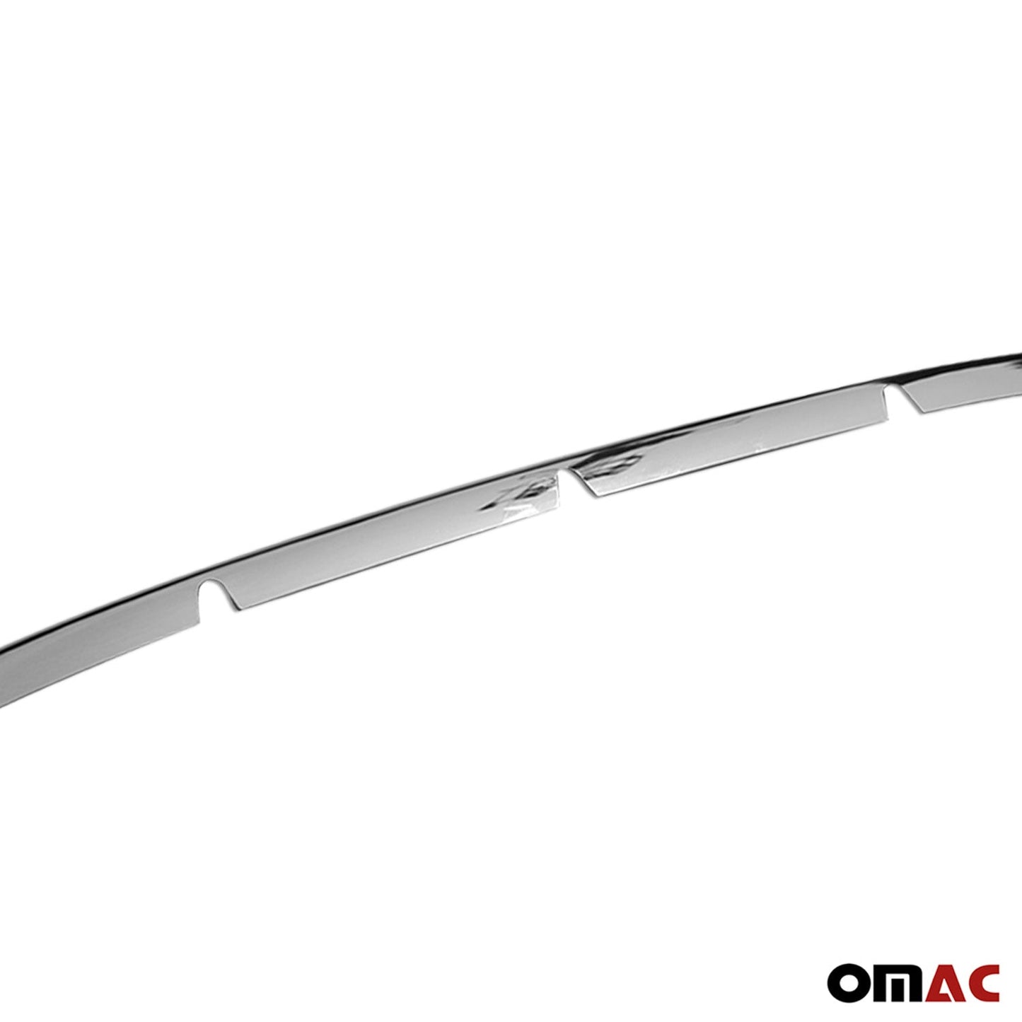 OMAC Front Bumper Grill Trim Molding for Chery Kimo Steel Silver 1 Pc 1803082