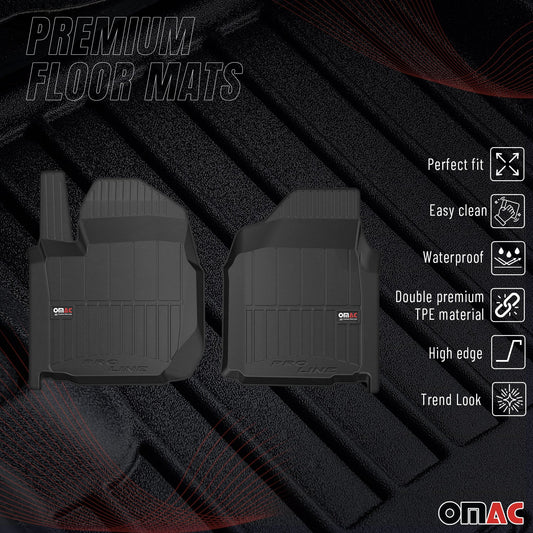 2020-2026 Chevrolet Silverado 3500HD GMC Sierra 3500HD Premium Floor Mats Liners Full Set All Weather Heavy Duty