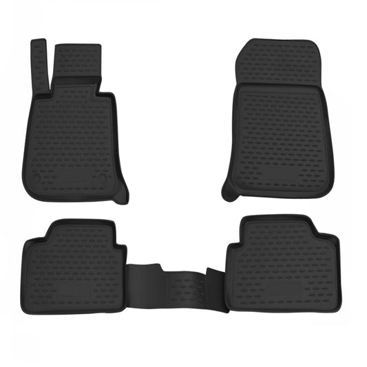 OMAC Floor Mats Liner For BMW 3 Series E90 E91 2006-2012 All Weather Molded 3D Black 1297444