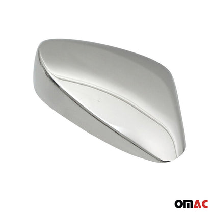 OMAC Side Mirror Cover Caps Fits Hyundai Veloster 2012-2017 Steel Silver 2 Pcs 3214111