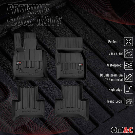 2017-2025 Alfa Romeo Stelvio Premium Floor Mats Liners Full Set All Weather Heavy Duty
