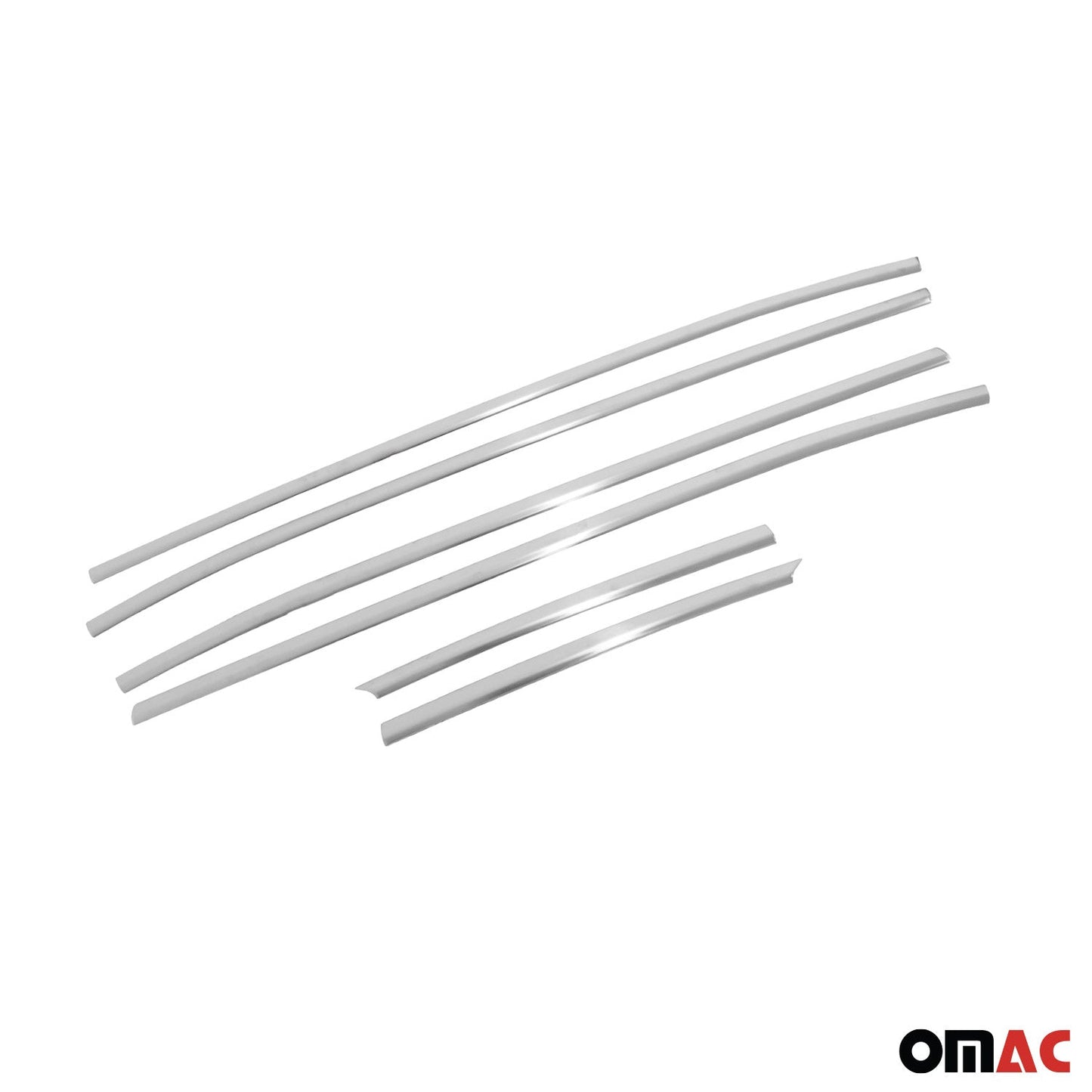 2022-2026 Hyundai Tucson Window Molding Trim Streamer Silver 6x Brushed