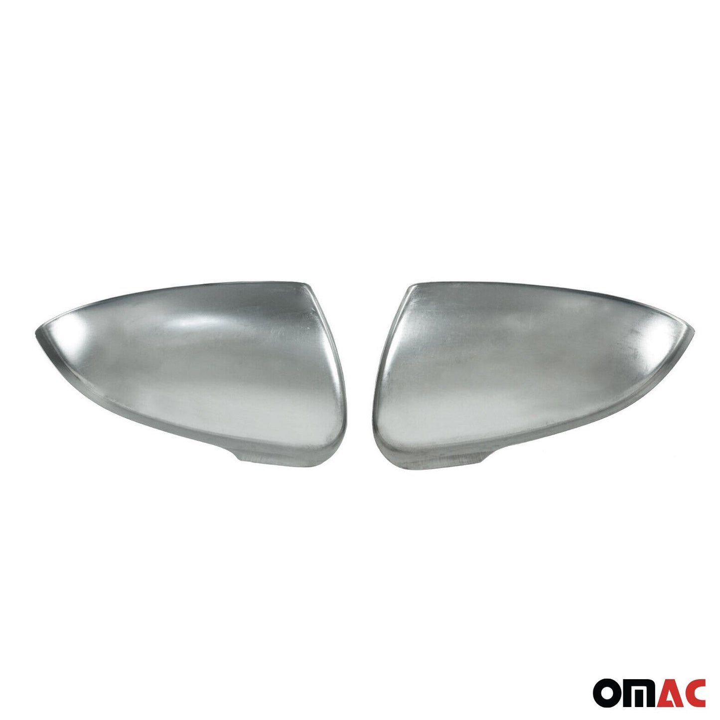 OMAC Side Mirror Cover Caps Fits Hyundai Tucson 2016-2021 Steel Silver 2 Pcs 3224111