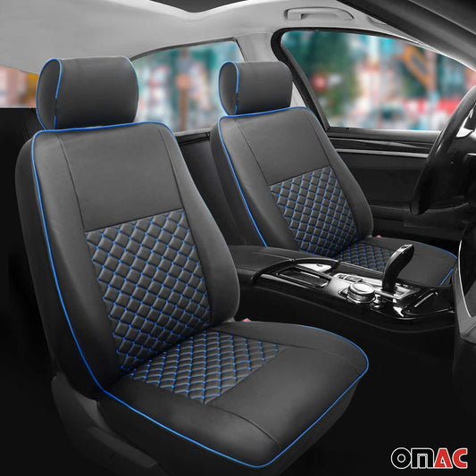2006-2018 Mercedes Sprinter W906 Leather Custom fit Seat Cover Black Blue