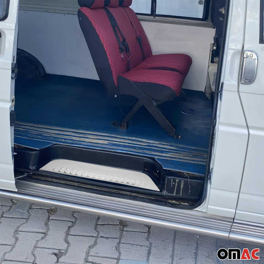 1993-2003 VW Eurovan Door Sill Scuff Plate Scratch Protector Stainless Steel Silver 2Pcs