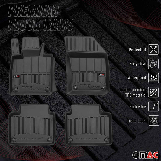 2017-2024 Volvo V90 S90 Premium Floor Mats Liners Full Set All Weather Heavy Duty