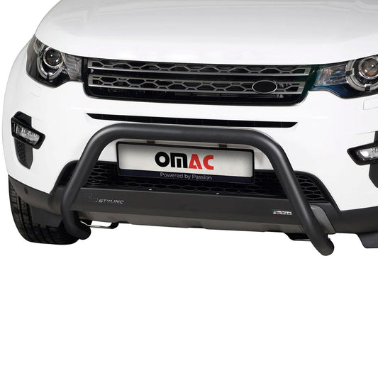 OMAC Bull Bar For Land Rover Discovery Sport 2018-2020 Bumper Guard Black S.Steel 6015MSBB090B