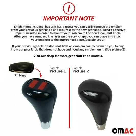 Mercedes C Class W202 CLK C208 C209 Gear Shift Knob Handle Walnut Without Emblem