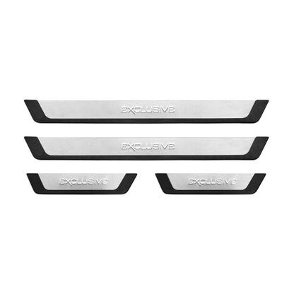 OMAC Door Sill Scuff Plate Scratch Protector for VW Tiguan 2009-2017 Exclusive Steel 75149696091FX