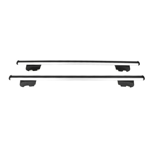 OMAC Roof Rack Cross Bars Luggage Carrier Anti-Theft Lockable 50" 2 Pcs Silver 9696912L