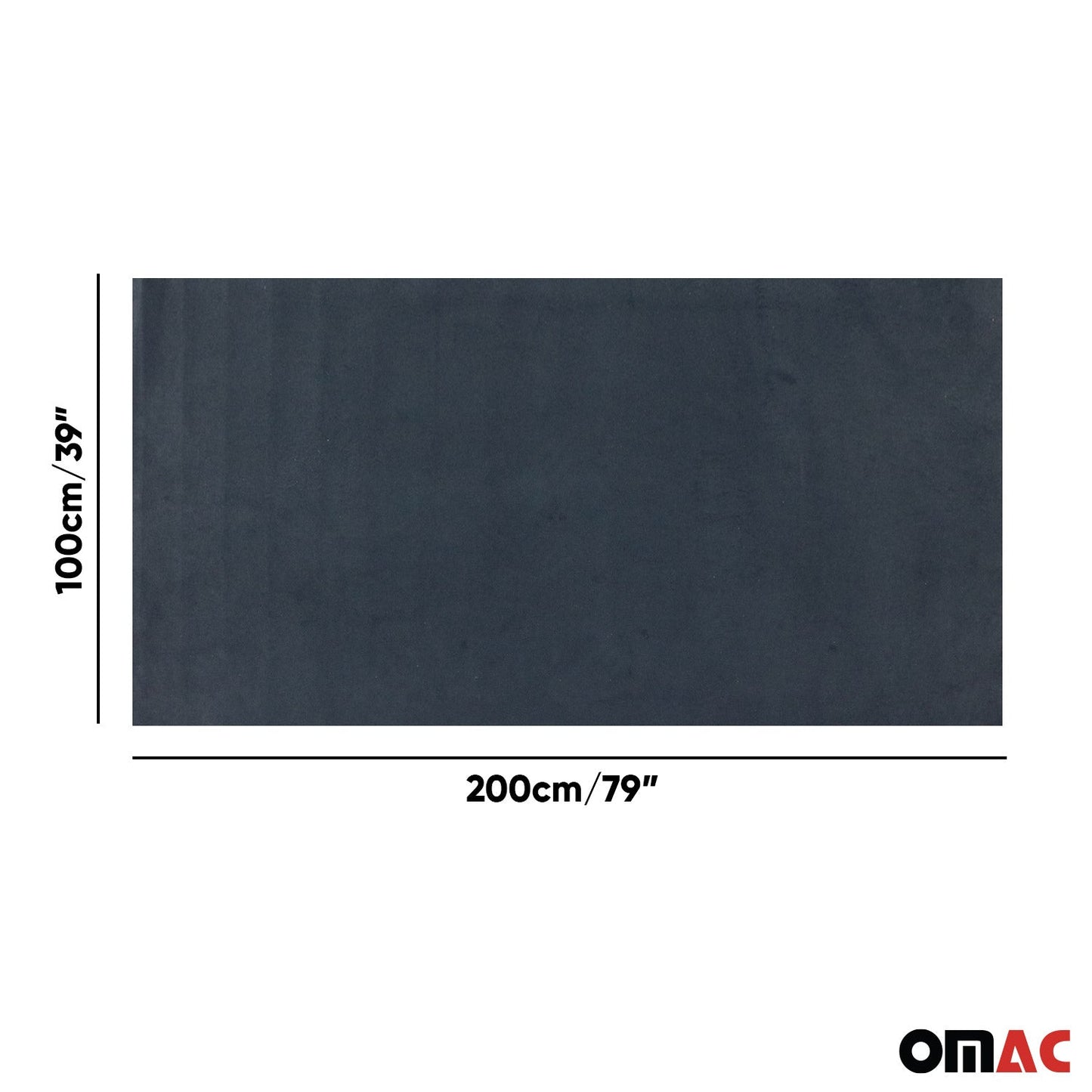 OMAC Car Marine Boat Carpet floor Anti-slip Upholstery Moisture Proof 78,74" x 39,37" 96CL001S