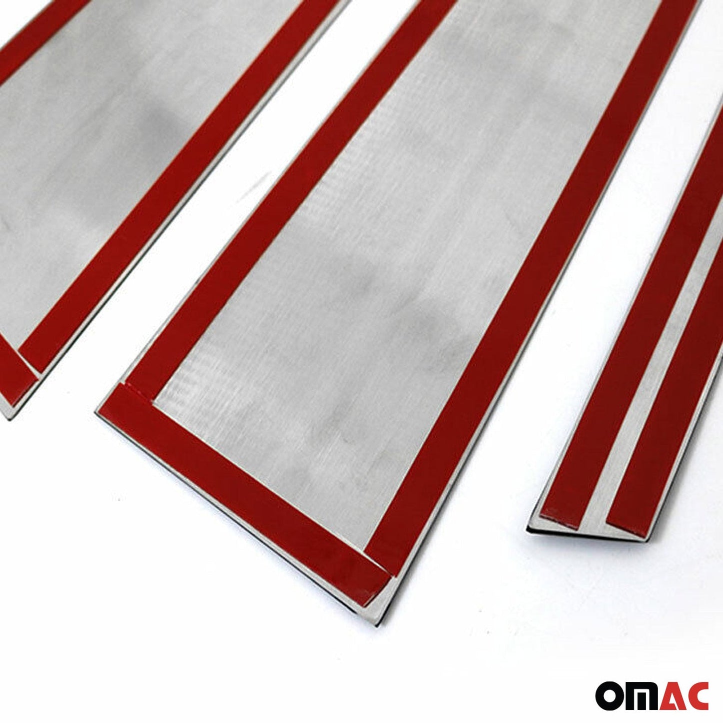 2015-2021 Mercedes C Class W205 Sedan Window B Pillar Posts Trim Stainless Steel 6x