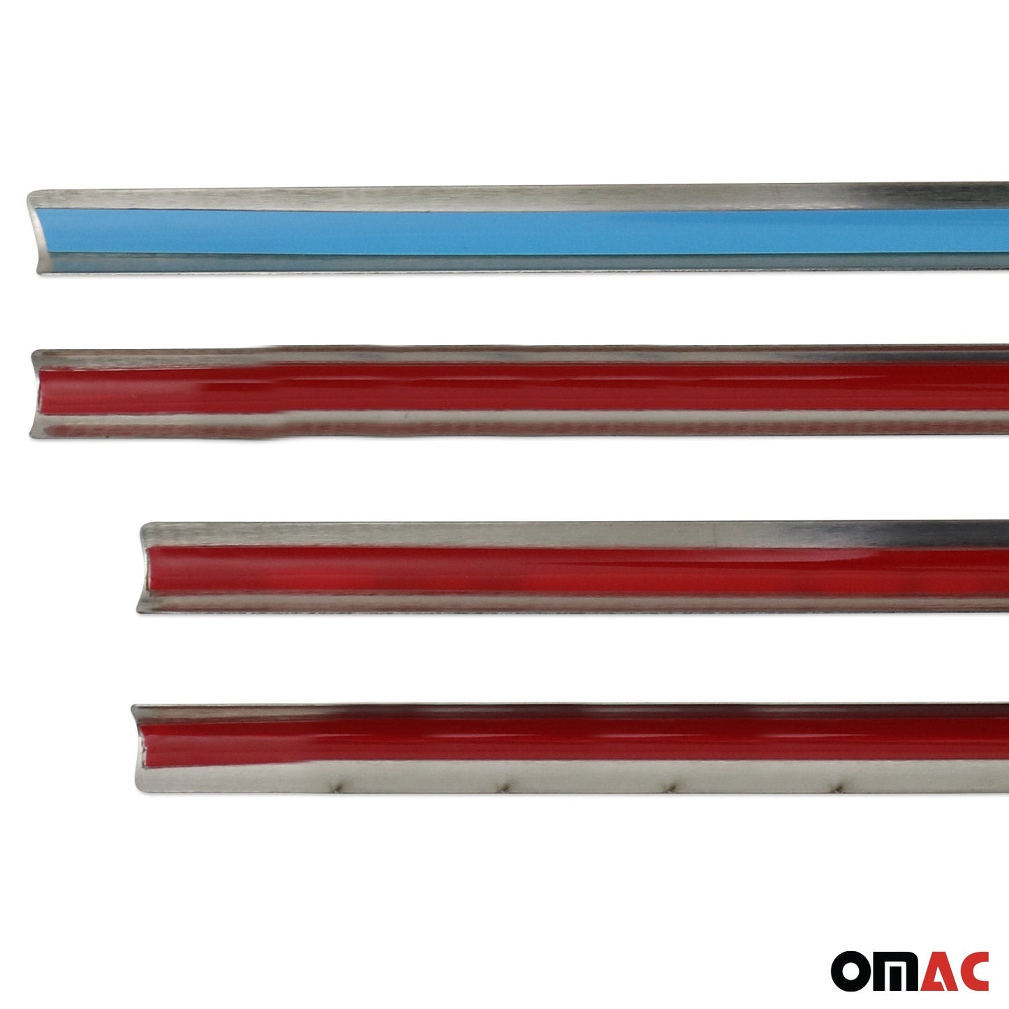 2014-2019 Ford Transit Connect Window Molding Trim Streamer Stainless Steel Silver 4x