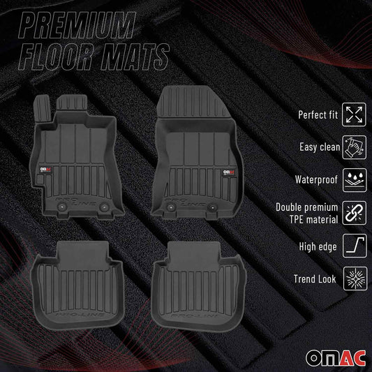2010-2014 Subaru Outback Premium Floor Mats Liners Full Set All Weather Heavy Duty