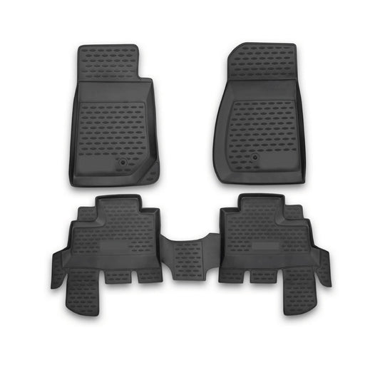 OMAC Floor Mats Liner for Jeep Wrangler 2007-2013 Unlimited TPE All-Weather 4x 1706444