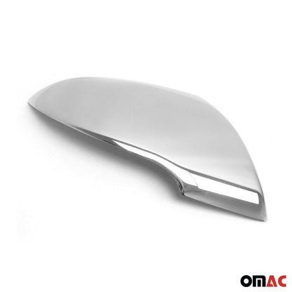 OMAC Side Mirror Cover Caps Fits Kia Sportage 2011-2014 Steel Silver 2 Pcs 4016111