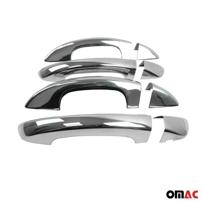 OMAC Car Door Handle Cover Protector for VW Golf Mk6 2010-2014 Steel Chrome 8 Pcs 7518041