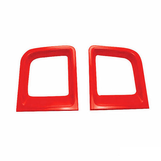 OMAC ABS Chrome Front Bumper Trim Frame Fits Jeep Renegade 2015-2023 Red 2 Pcs 1708083R