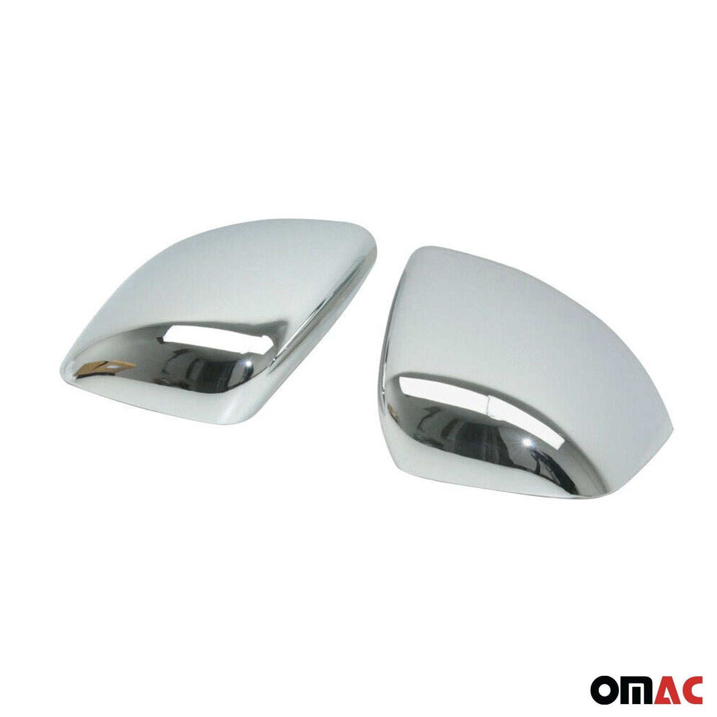OMAC Side Mirror Cover Caps Fits Ford Transit Connect 2014-2019 Chrome Silver 2 Pcs 2627112