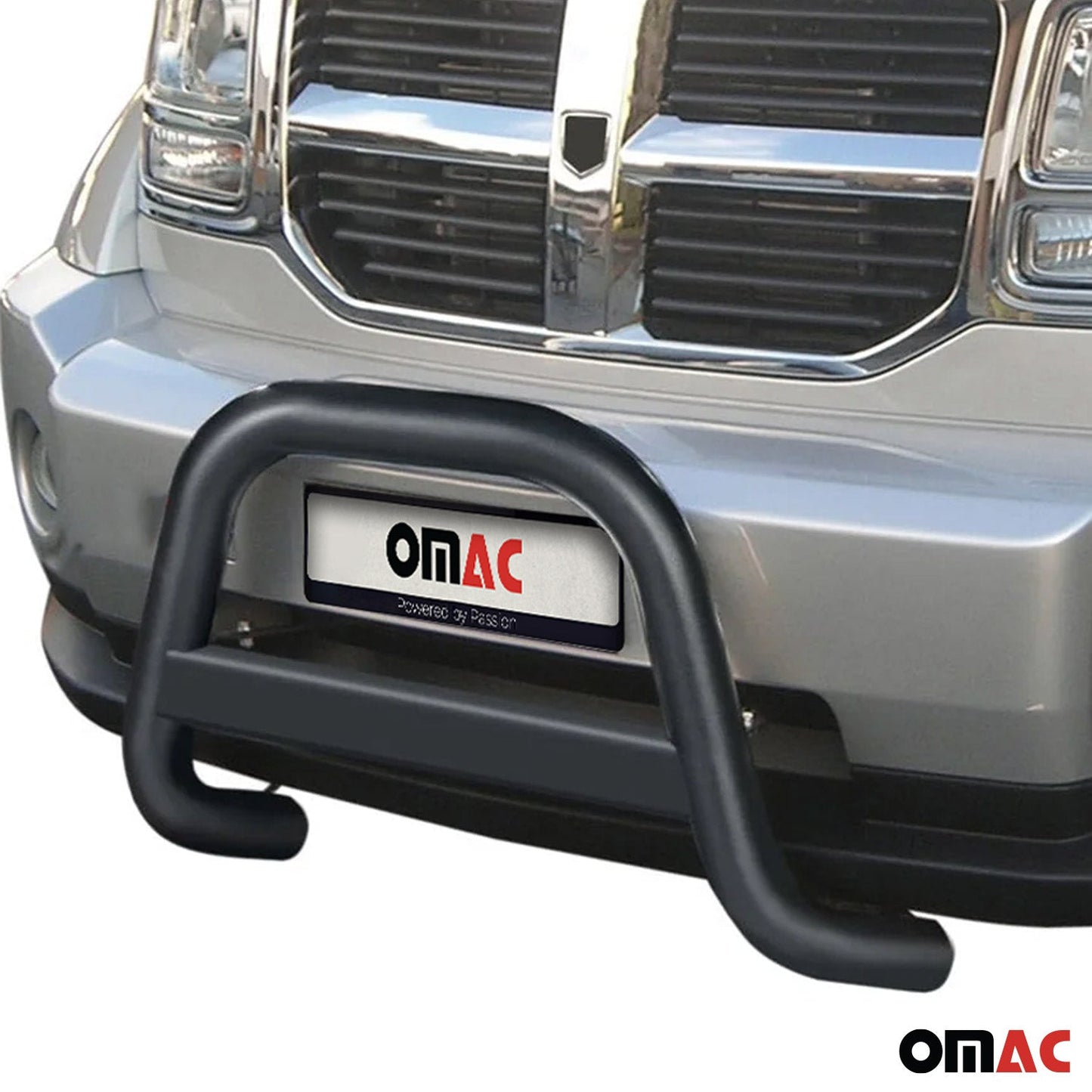 OMAC Bull Bar Push Front Bumper Grille for Dodge Nitro 2007-2012 Black 1 Pc 2401MSBB066B