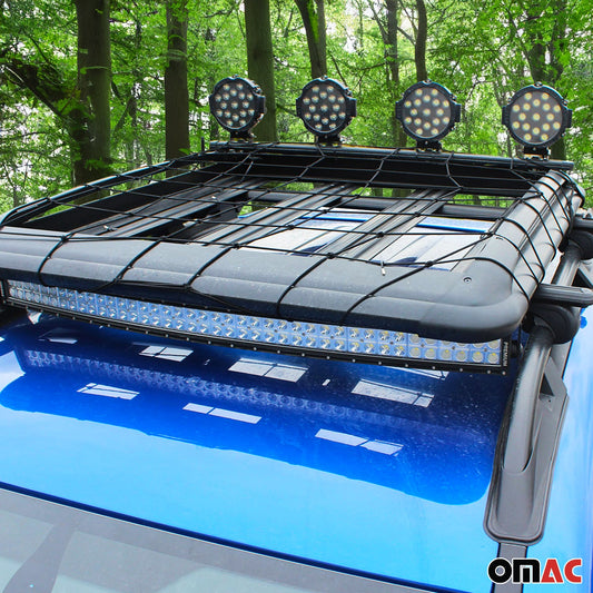 Floor Style Trunk Cargo Net 27" x 35" Mesh Storage Organizer