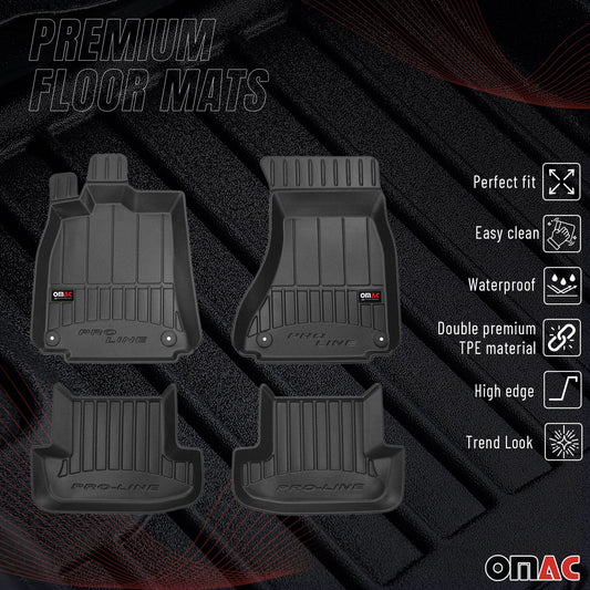 2008-2016 Audi A5 Coupe Cabrio Premium Floor Mats Liners Full Set All Weather Heavy Duty