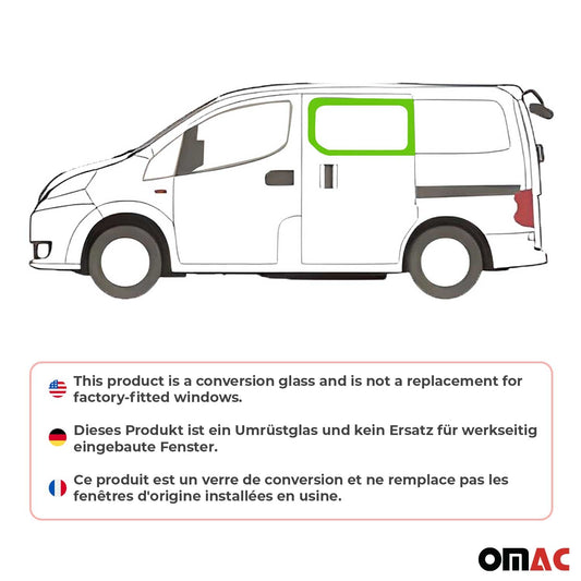 2013-2021 Nissan NV200 Window Glass Fit Kit Front Left Sliding Door L1 Short