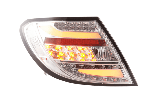 Mercedes Benz C-Class (204) Chrome Clear LED Taillights Set (2012-2014)
