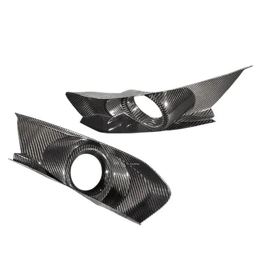 Carbon Fiber Bumper Fog Light Bezel Cover for Mustang 2015-2017