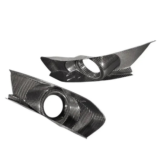Carbon Fiber Bumper Fog Light Bezel Cover for Mustang 2015-2017