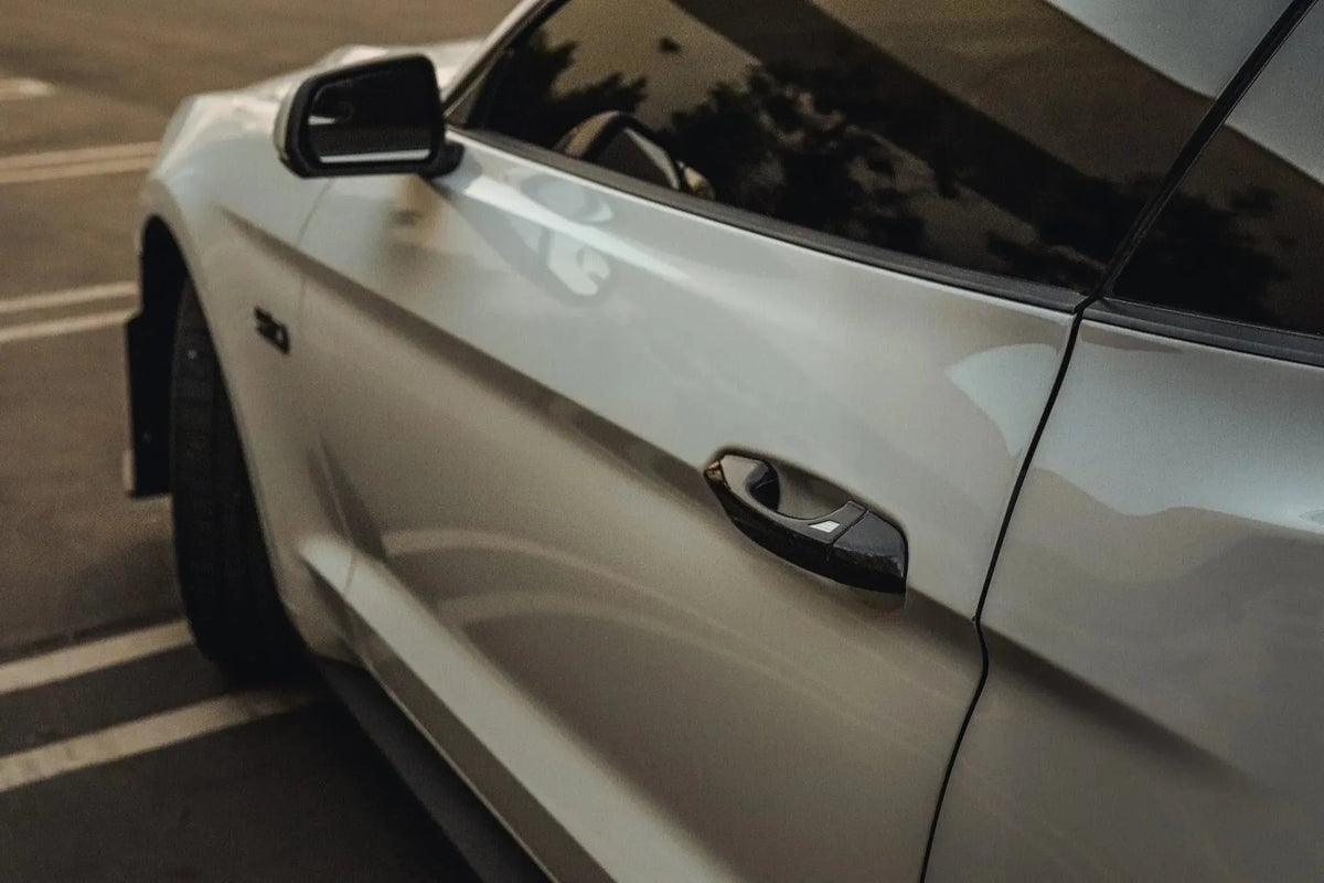 Carbon Fiber Exterior Door Handle Covers for Mustang 2015-2023