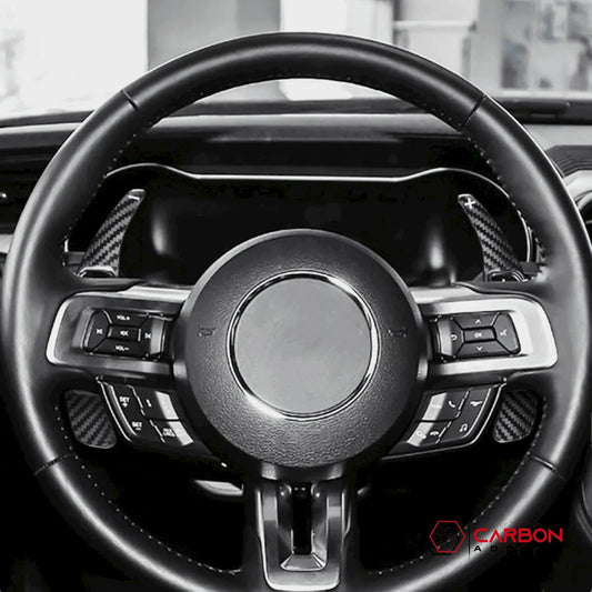 Carbon Fiber Paddle Shifter Extensions for Mustang 2015-2023
