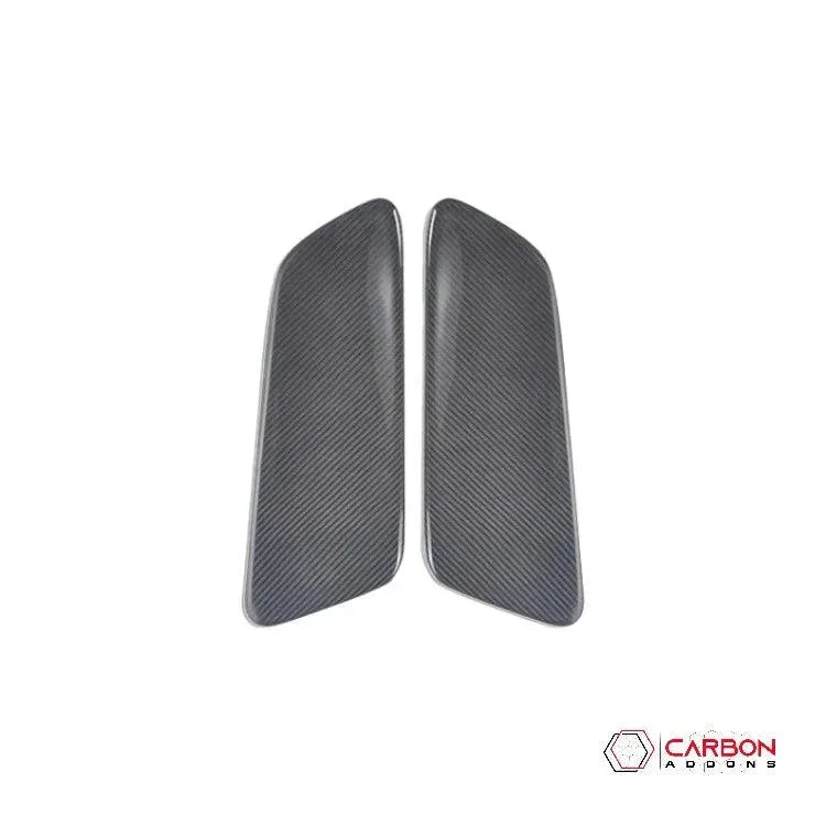 Hard Carbon Fiber Rear Seat Side Trim Covers for 2015–2023 Ford Mustang