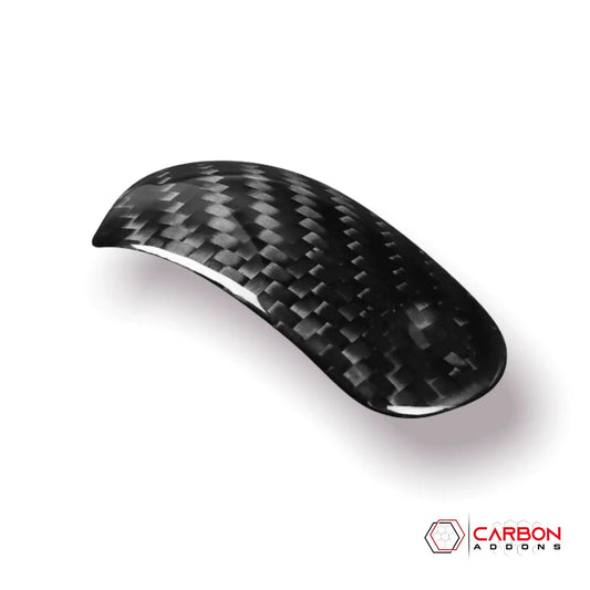 Real Carbon Fiber Shift Knob Button Trim Cover for Mustang 2015-2023
