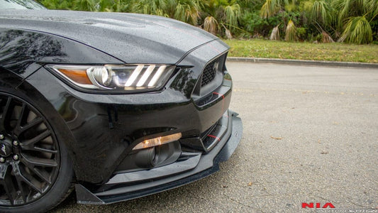 NIA Ford Mustang NIA Sleek Front Splitter 2015-2017 MST15-SS-FS-NF-GB