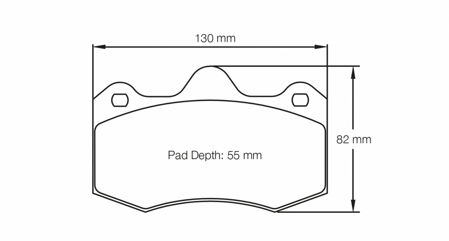 PAGID Racing Pagid Racing 4345 RSL1 Compound Brake Pads 4345-RSL1