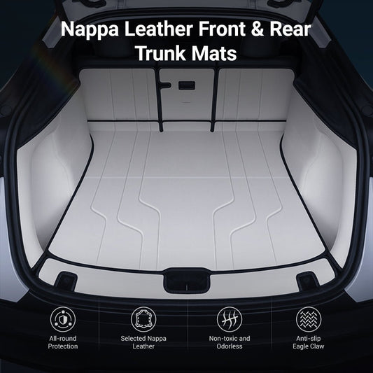 Nappa Leather Trunk Mat for Model Y Juniper (7 PCS)