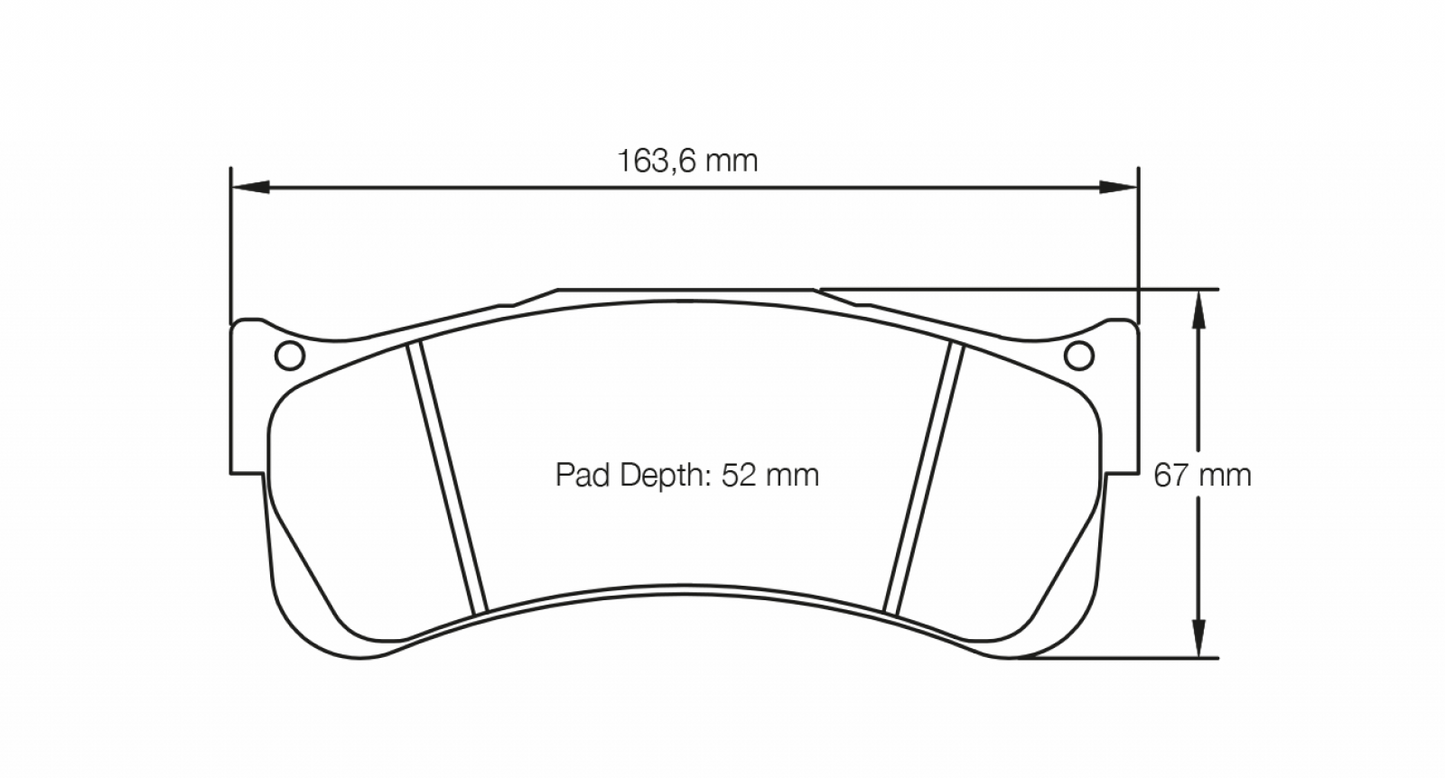 PAGID Racing Pagid Racing 8087 RST2 Compound Brake Pads 8087-RST2