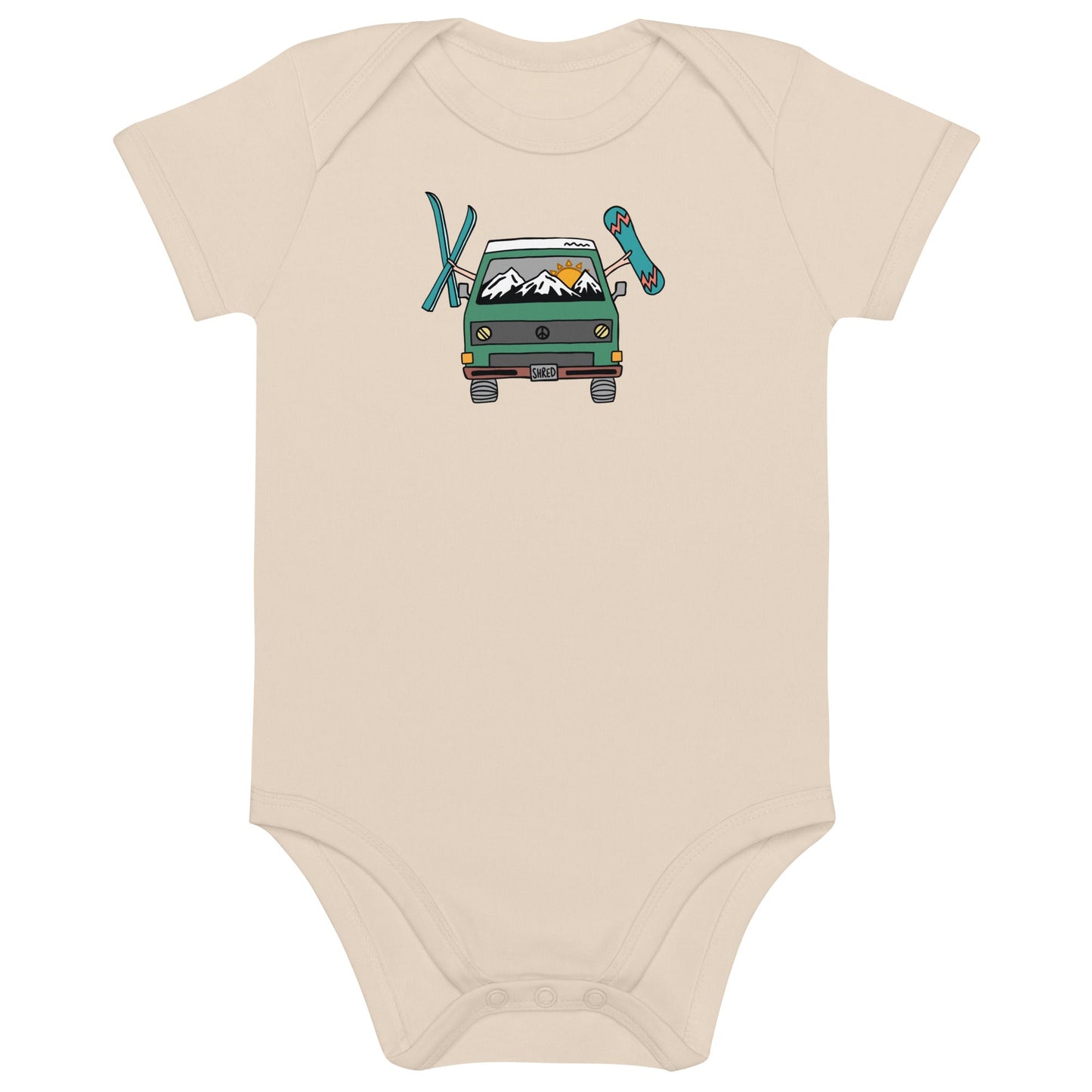 Shred Van One-Piece Baby Bodysuit