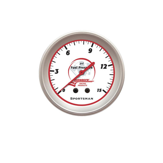 Longacre Sportsman Fuel Pressure Gauge 0-15 psi 52-46506