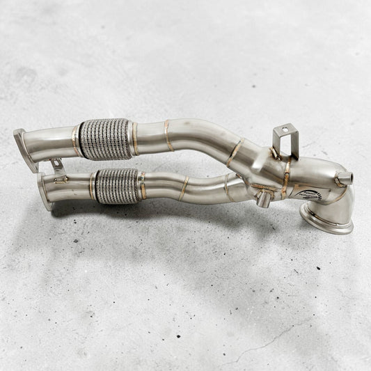 2.5T Race Downpipe For 2018+ Audi RS3 8V, RS3 8Y & TTRS 8S | Palenon Performance