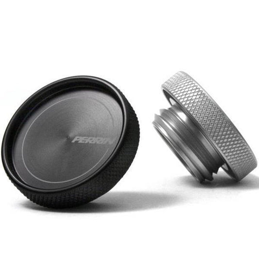 Perrin Oil Cap Round Style Black Most Subaru Models | PSP-ENG-711BK