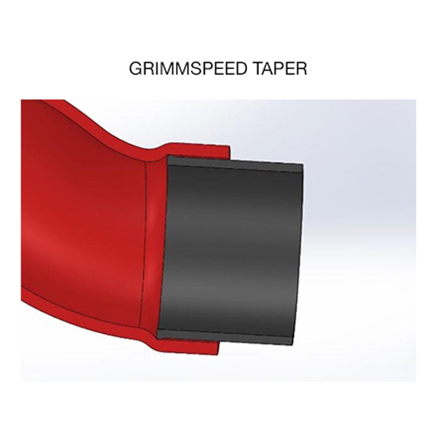 GrimmSpeed Post-MAF Hose Kit - Red - 2008-14 Subaru WRX, 2018-21 Subaru STI GRM125012